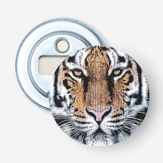Décapsuleur Style de presse graphique Wild Tiger Portrait (Devant)