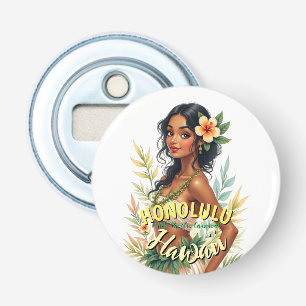 Décapsuleur Style vintage Hawaii Voyage Honolulu Hula Girl