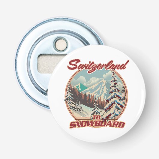 Décapsuleur Suisse pour faire du snowboard (Devant)