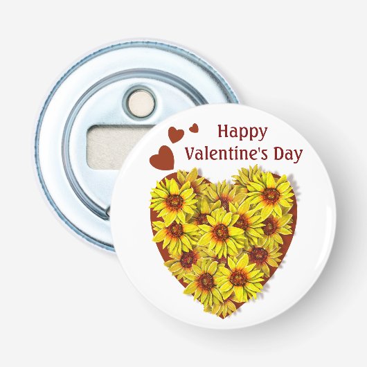 Décapsuleur Sunflower Heart Bottle Opener (Devant)
