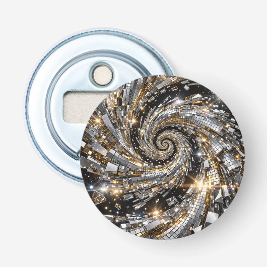 Décapsuleur Super Flasher Spirale Or & Argent (Devant)
