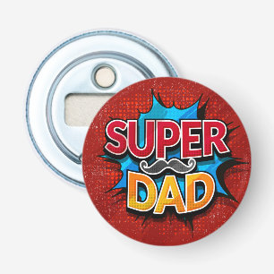 Décapsuleur Super Papa Mustache Grunge moderne