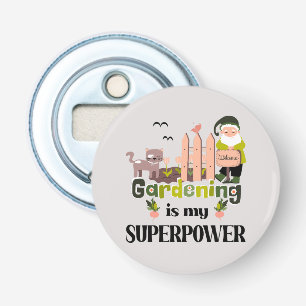Décapsuleur Superpuissance du jardin, jardinier mignon