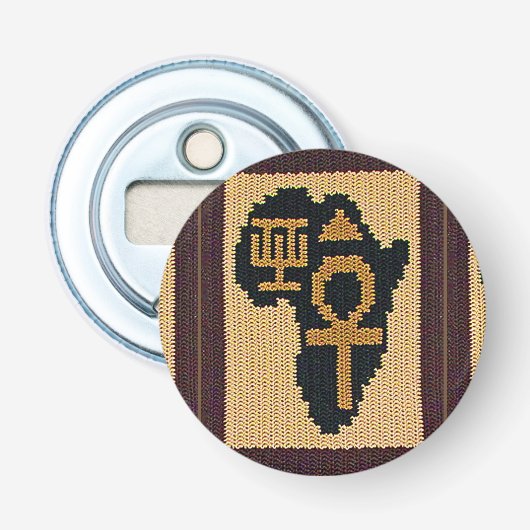Décapsuleur Symbole Ankh & Excellence Afrique Carte Crochet Im (Devant)