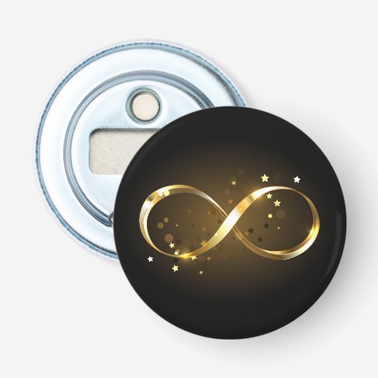 Décapsuleur Symbole d'infini doré (Devant)