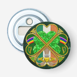 Décapsuleur Symbole du patrimoine du trèfle celtique Inspiré d