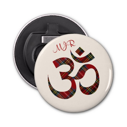 Décapsuleur Symbole Om avec ouverture de bouteille magnétique  (Devant)