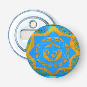 Décapsuleur symbole tantrique en or bleu