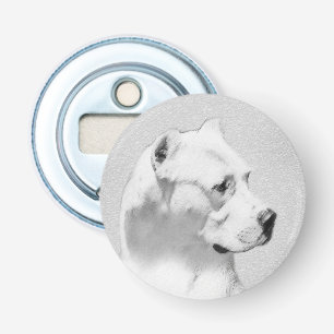 Décapsuleur Tableau Dogo Argentino - Art Chien original
