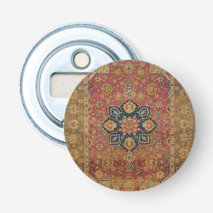 Décapsuleur Tapis persan asiatique Kashan en or rouge