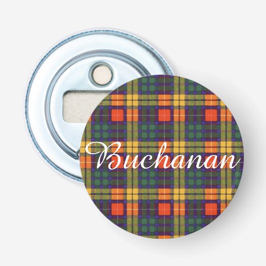 Décapsuleur Tartan d'écossais de plaid de clan de Buchanan (Devant)