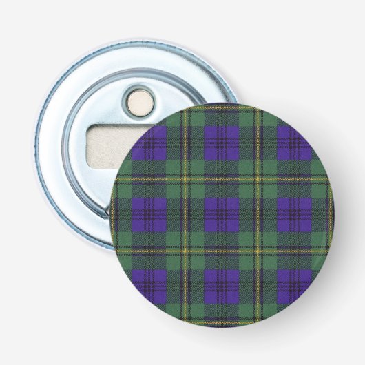 Décapsuleur Tartan d'écossais de plaid de clan de Johnston (Devant)