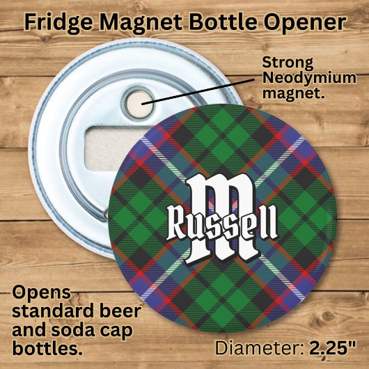 Décapsuleur Tartan du clan Russell
