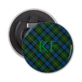 Décapsuleur Tartan officiel Fergusson avec monogramme / initia (Devant)