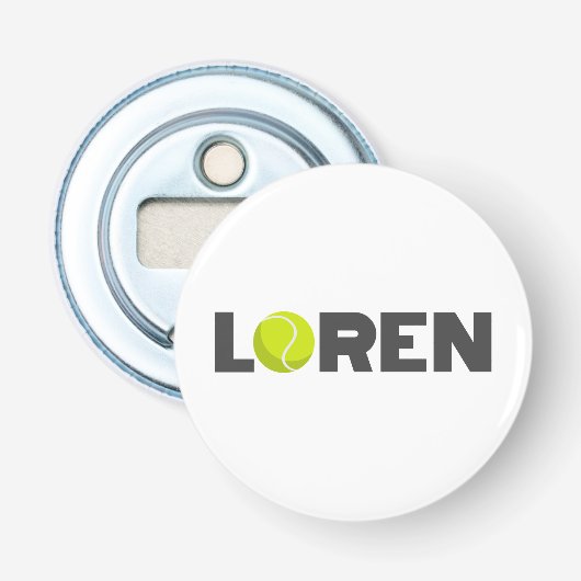 Décapsuleur Tennis de Loren (Devant)