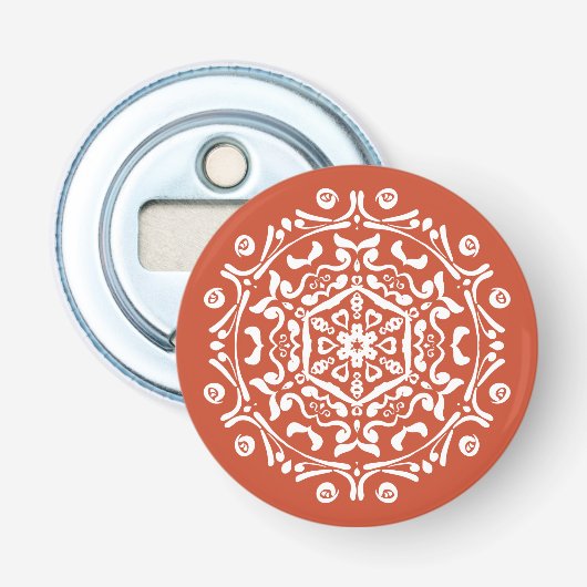 Décapsuleur Terracotta Mandala (Devant)
