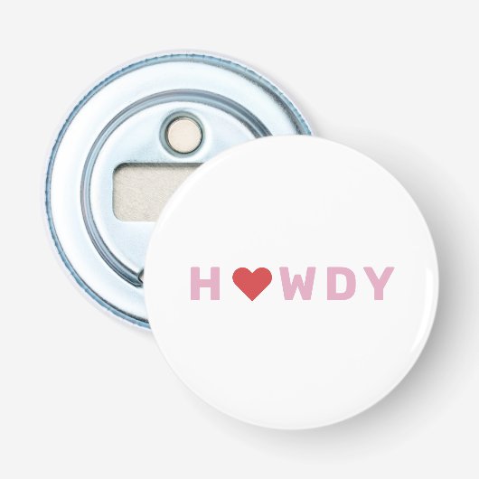 Décapsuleur Texas HOWDY Souvenir Bouteille-Cadeau (Devant)