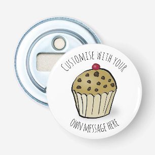 Décapsuleur Texte personnalisé Mignon mini muffin