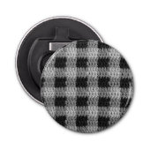 Décapsuleur Texture gris noir plaqué Crochet unique impression (Devant)