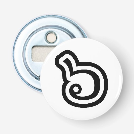 Décapsuleur Thailande Numéro 6 / Six / ๖ (Ho/Hok) Langue thaïe (Devant)