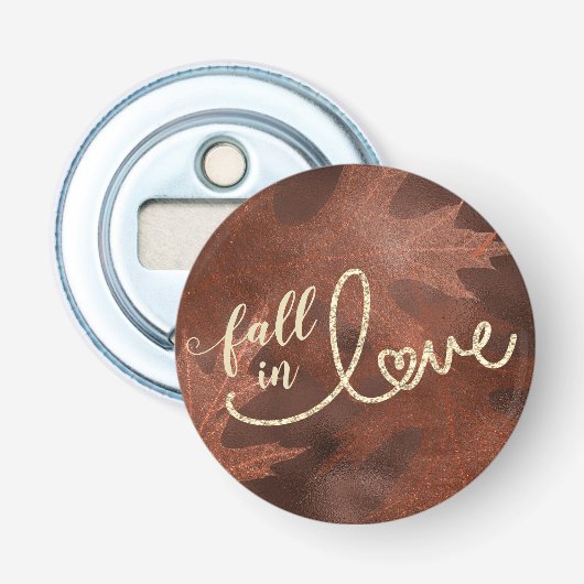 Décapsuleur Tomber amoureux de l'automne | Rustique Boho Chic (Devant)