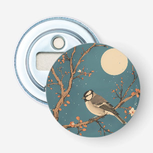 Décapsuleur Tote bag - Moonlit Bird on Blossom Branch