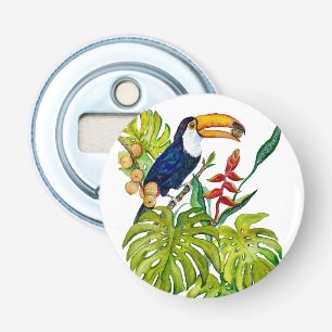 Décapsuleur Toucan Coloré Aquarelle Oiseau Tropical
