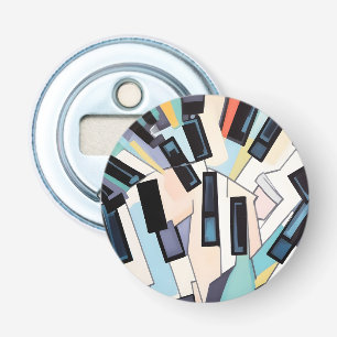 Décapsuleur Touches de piano abstraites en illustration