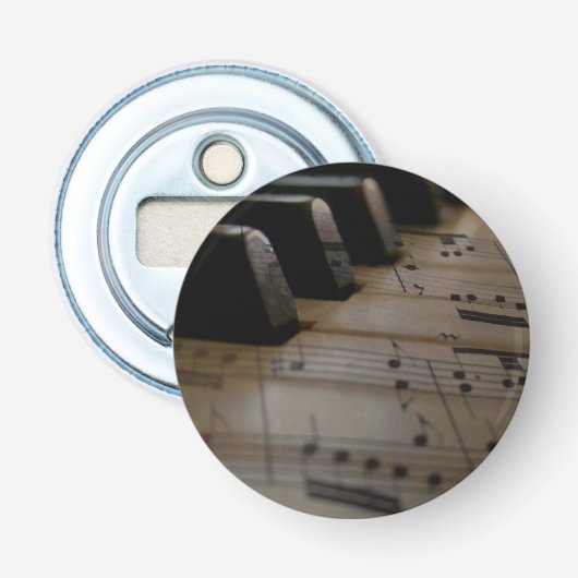 Décapsuleur Touches de piano de musique antique (Devant)