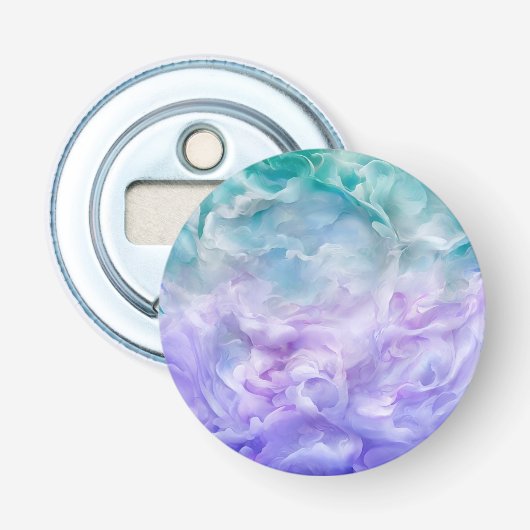 Décapsuleur Tourbillon de nuage bleu et violet (Devant)