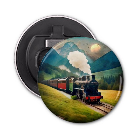 Décapsuleur Train à vapeur vintage (Devant)