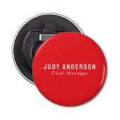 Décapsuleur Trend Bright Red Professional Plain Modern Elegant (Devant)