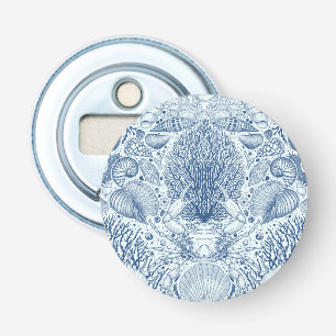 Décapsuleur Trésors de plage en bleu