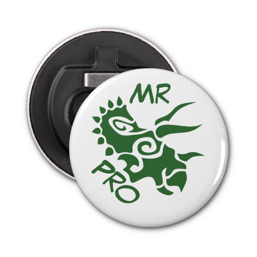 Décapsuleur Tricératops Green Mister Pro (Devant)