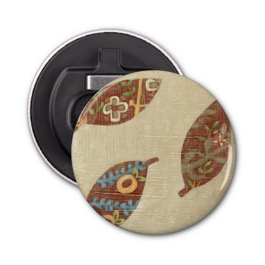 Décapsuleur Trois feuilles sur l'arrière - plan de toile de (Devant)