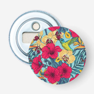 Décapsuleur Tropical Florals et Colibri - Botanica d'Été