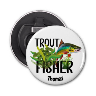 Décapsuleur Truite Fisher Truite Arc-En-Ciel En Environnement