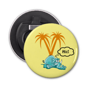 Décapsuleur Un Éléphant Bleu Tipsy Sous Les Palmiers