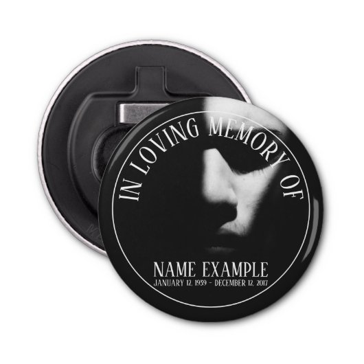 Décapsuleur Un visage endormi à mi-ombre (Devant)