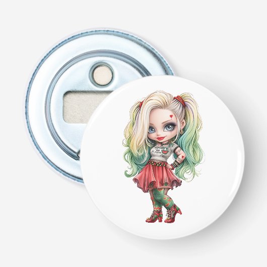 Décapsuleur Une collection de designs Halloween de fille migno (Devant)