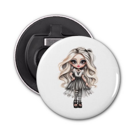 Décapsuleur Une mignonne fille Halloween collection de design  (Devant)