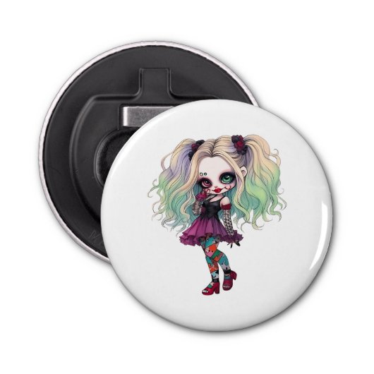Décapsuleur Une mignonne fille Halloween collection de design (Devant)
