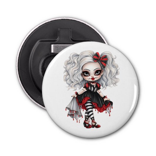 Décapsuleur Une mignonne fille Halloween collection de design (Devant)