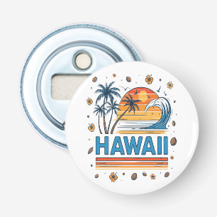 Décapsuleur Vacances à Hawaï Coucher de soleil 70S Plage