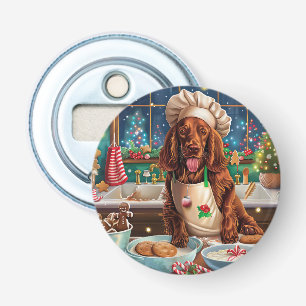 Décapsuleur Vacances de Noël de l'Irish Setter : Pâtisserie fe