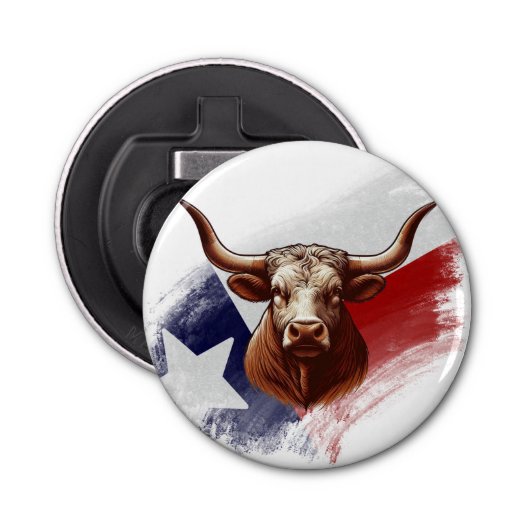 Décapsuleur Vache longhorne du Texas (Devant)