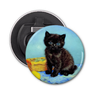 Décapsuleur Van Gogh Black Kitten avec fils
