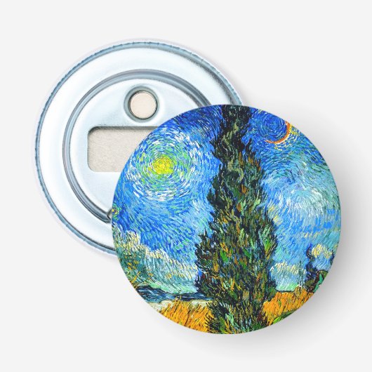 Décapsuleur Van Gogh Road avec Cypress et Star (Devant)
