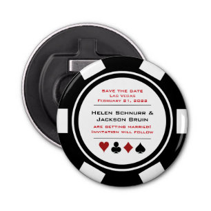 Décapsuleur Vegas Black White Casino Chip Poker Enregistrer La