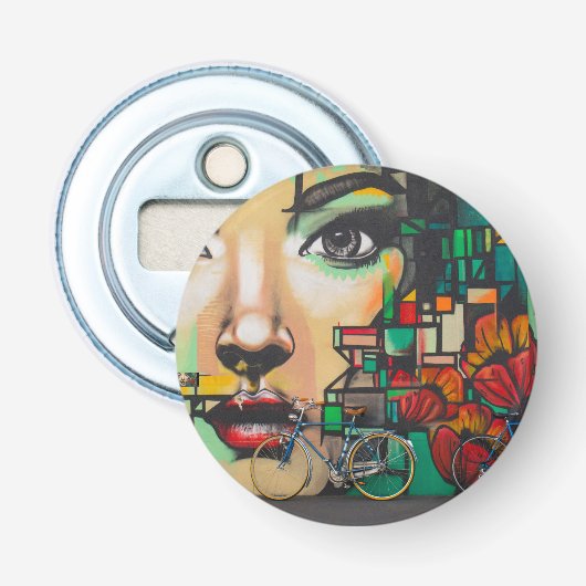 Décapsuleur Vélos sur le mur de Graffiti (Devant)